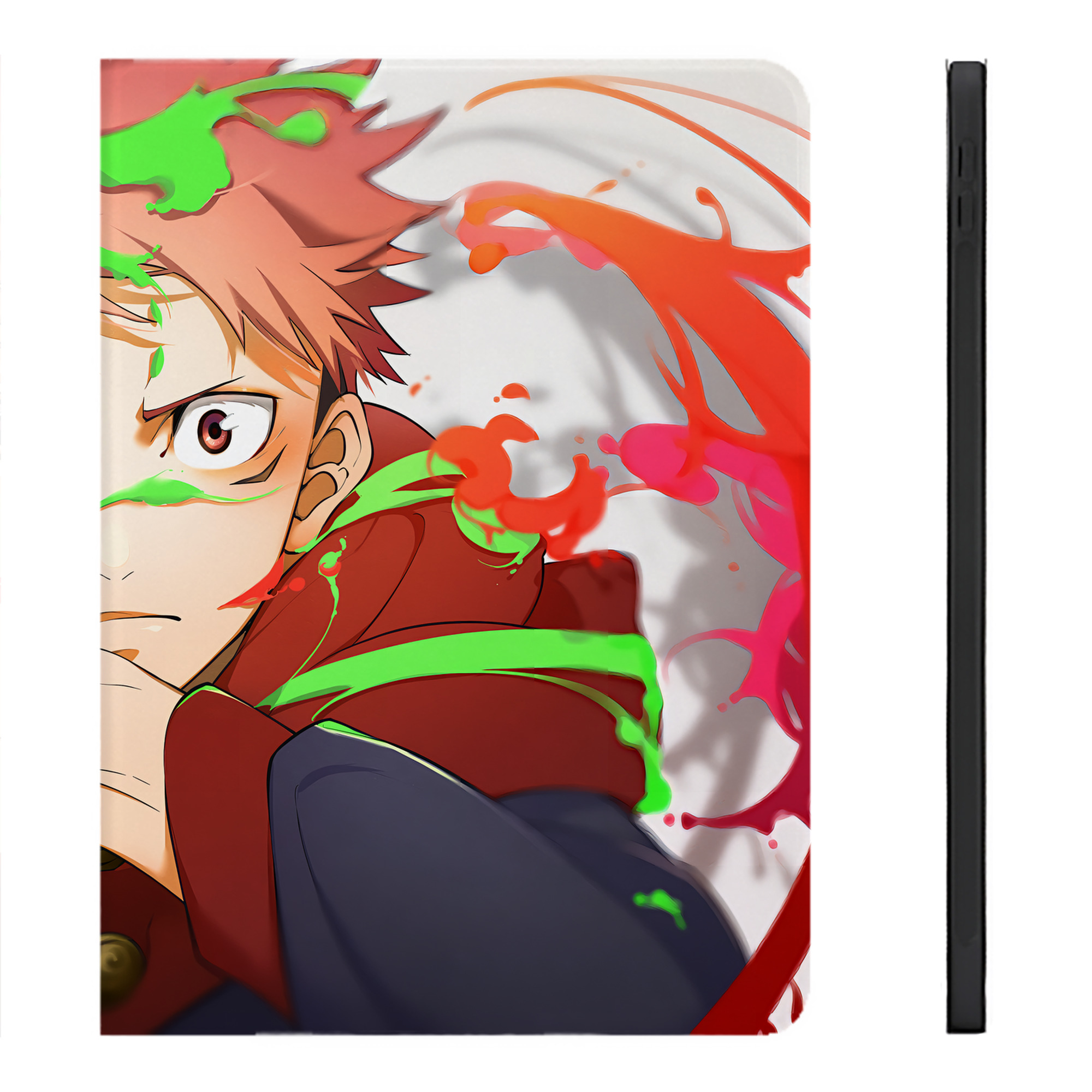 （画像用） 呪術廻戦 Jujutsu Kaisen IPadケース ペンホルダー付き ブックスタイルデザイン